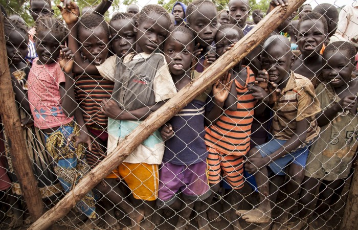 Child refugees in Kule Refugee camp, Ethiopia
