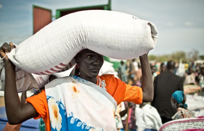 Oxfam food distribution, South Sudan