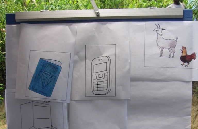 A training session in financial literacy, Haiti