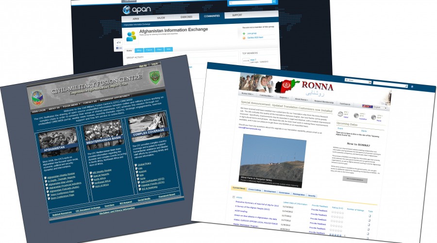 Civil-military information-sharing portals