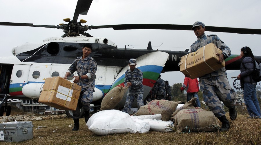 United Nations Mission in Nepal - Nepalese Military Distributes Polling Materials