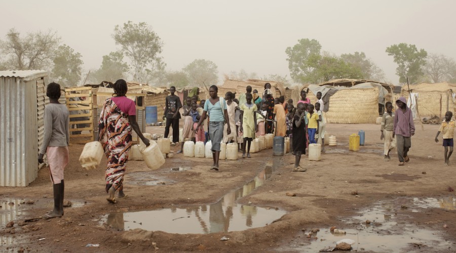 Maduany transition camp on the outskirts of Aweil town, South Sudan
