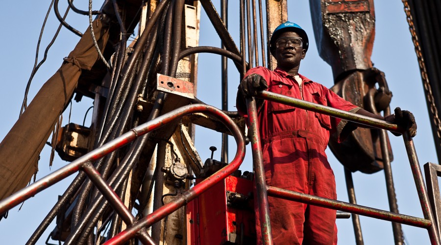 Oil worker in Unity State, South Sudan