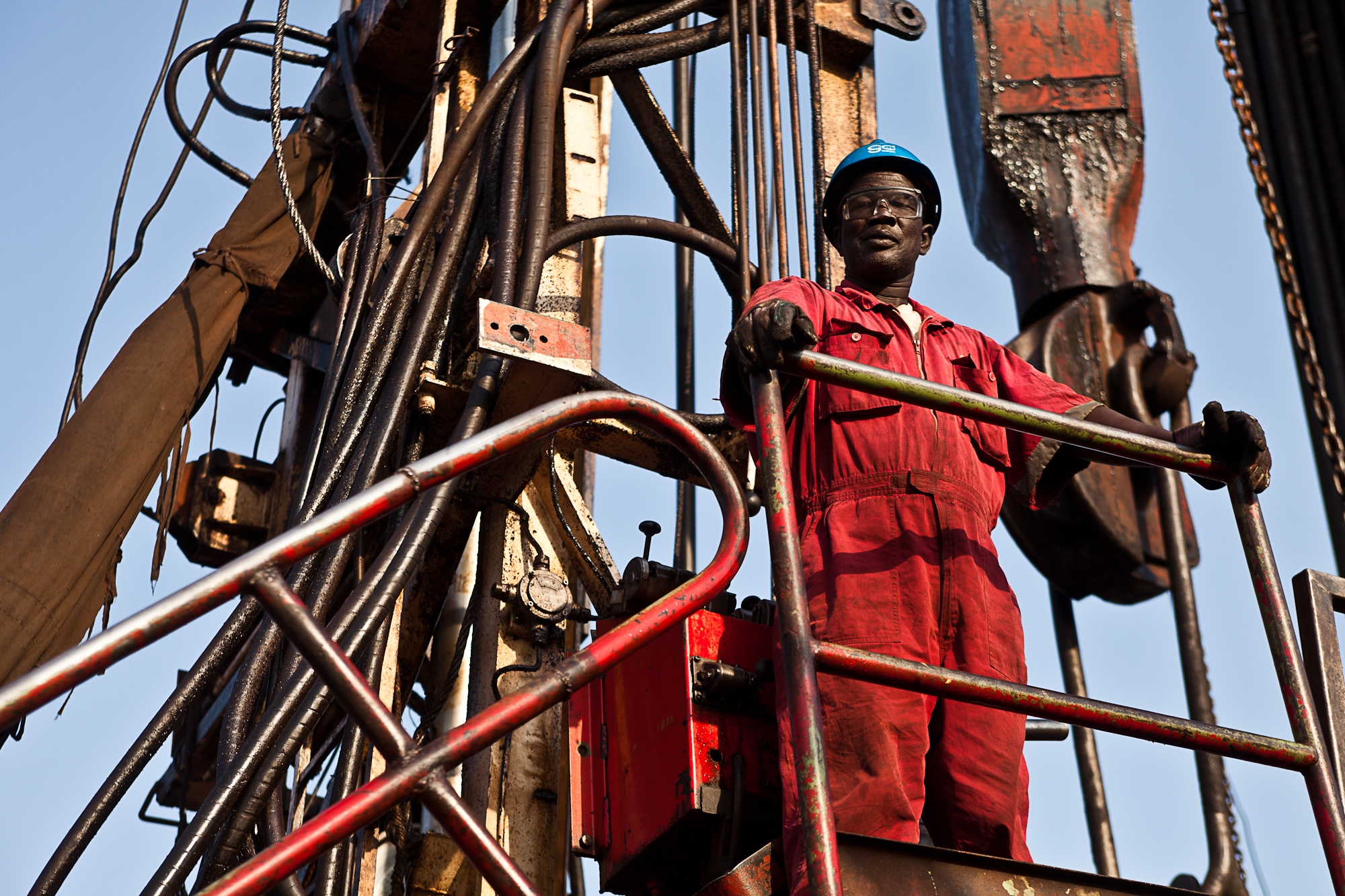 Oil worker in Unity State, South Sudan