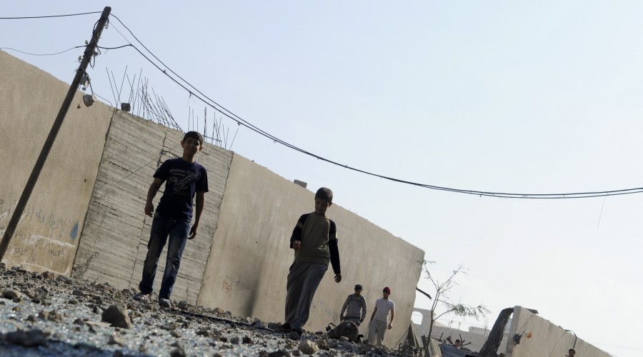 Gaza City after Air Strikes