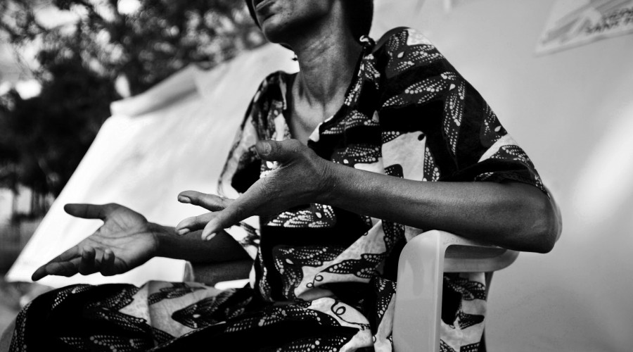 A victim of sexual violence at a MSF health centre, Kamako, Western Kasaï, DRC, 2007