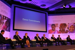 Panel on donor commitments in London