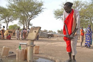 Example of positive water management in camps, Jamam, South Sudan