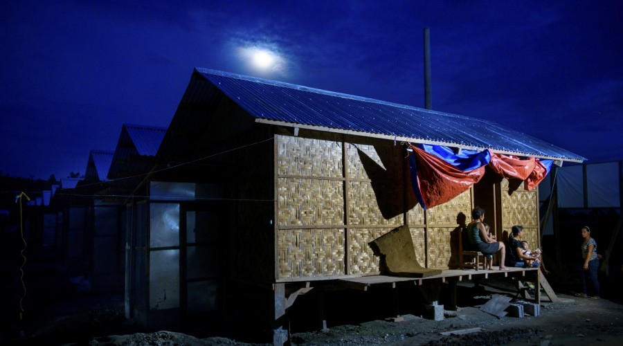 A shelter in Tacloban City