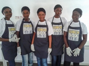 Young volunteers with the Lunchboxgift initiative