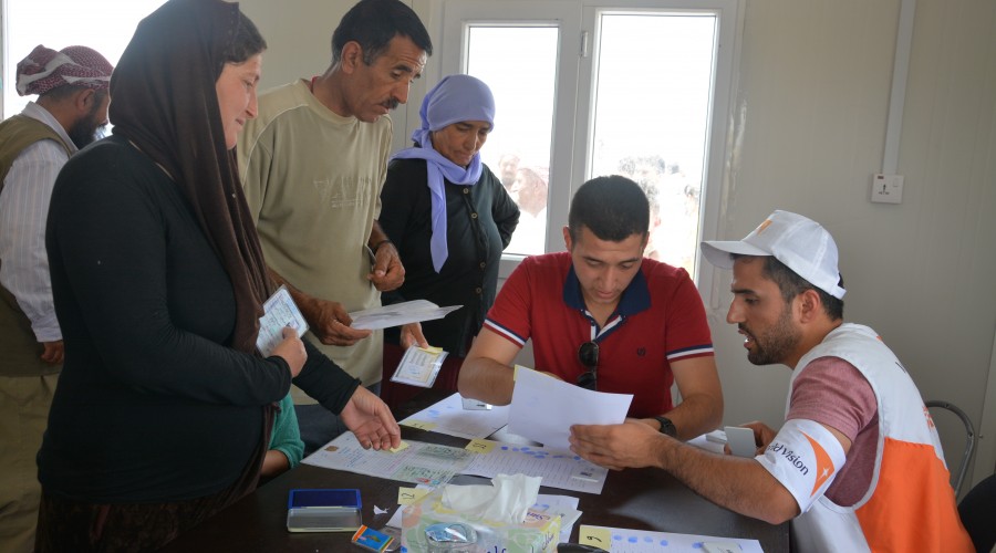 Registration of displaced people in Duhok, Kurdistan using LMMS