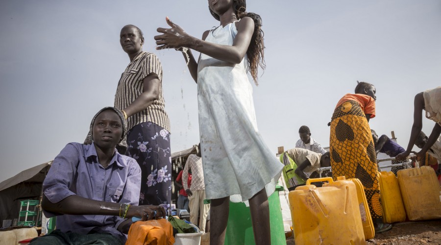 Water points in Juba, South Sudan