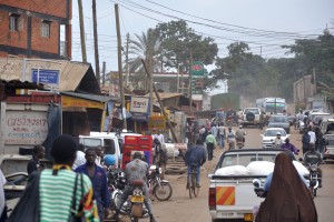 A street view in Kampala, Uganda