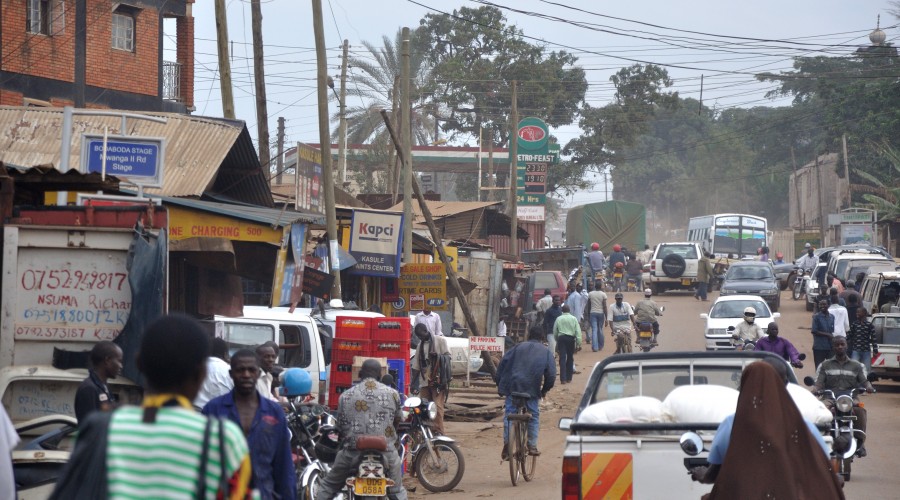 A street view in Kampala, Uganda