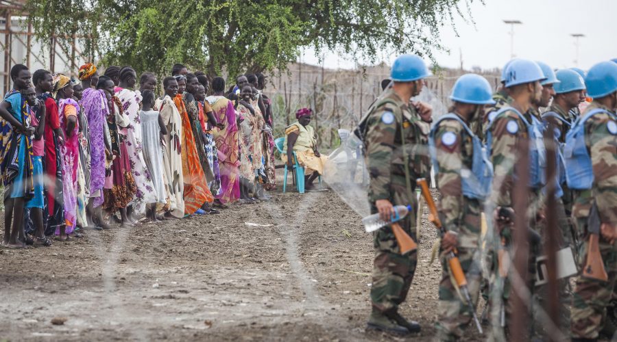 A UN Protection of Civilians Site (POC), Malakal, South Sudan.