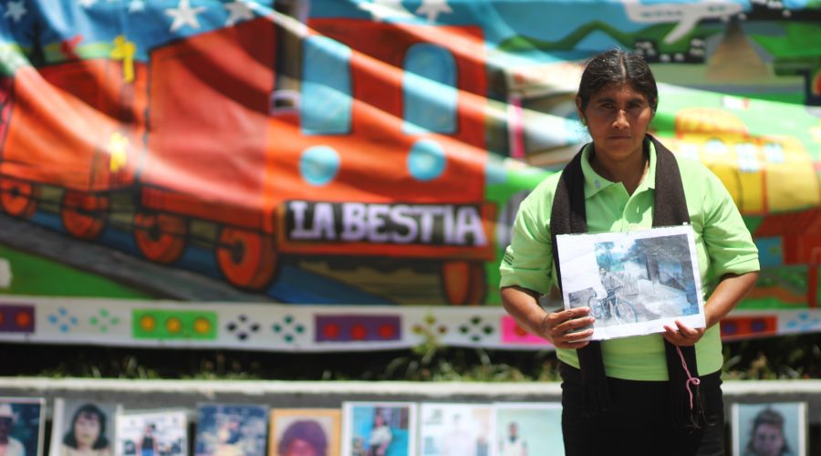 Families of missing migrants painted their experiences on a collective mural to highlight their need.