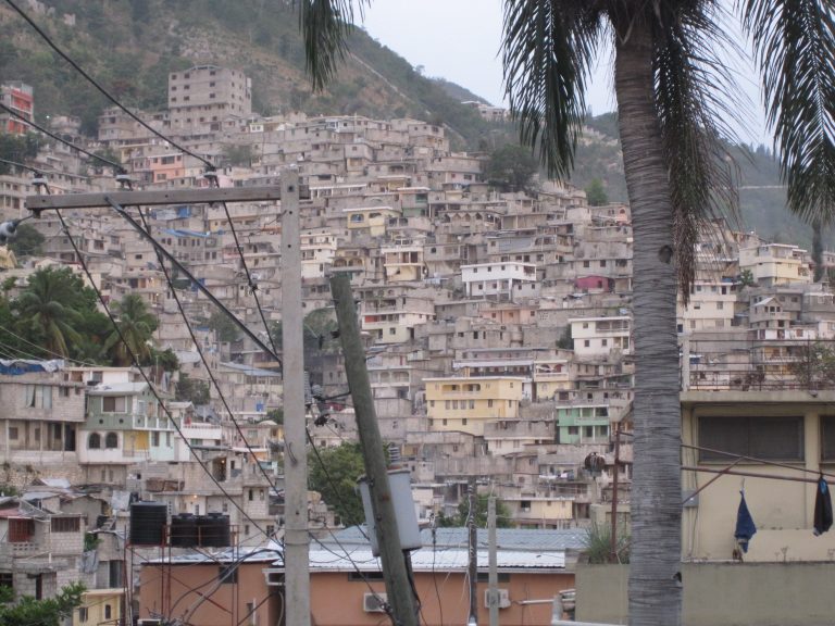 Hillside settlements in Port-au-Prince, Haiti