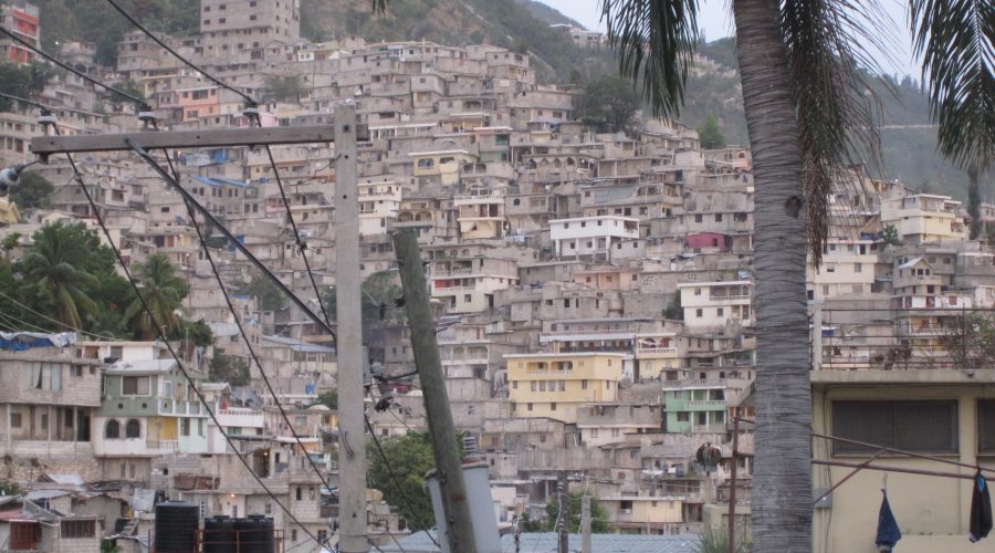 Hillside settlements in Port-au-Prince, Haiti