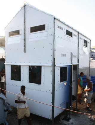 Figure 2. Two-story shelter in Haiti