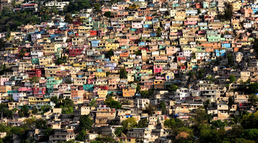 Dense housing in Port au Prince, Haiti.