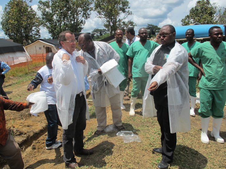 A joint UN/DRC action against Ebola fever in 2014.