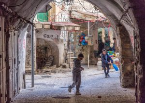Children playing in Hebron, West Bank.