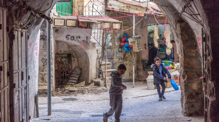 Children playing in Hebron, West Bank.