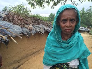 A Rohingya refugee in Bangladesh