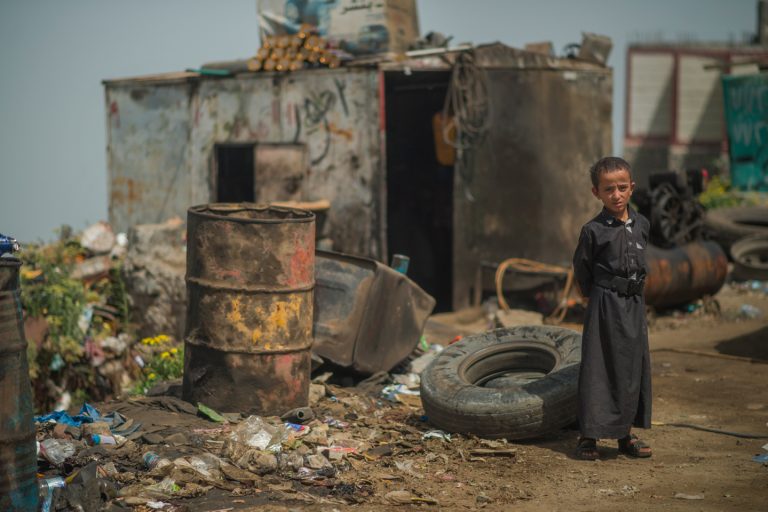 A child in Yemen.
