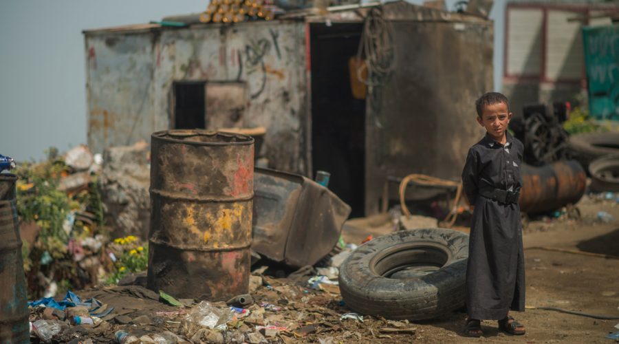 A child in Yemen.
