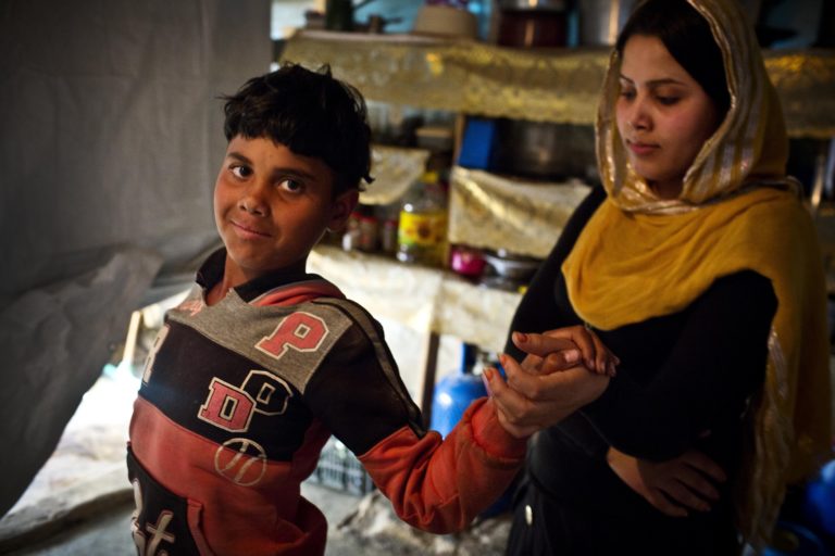 Nine-year-old Ali, a Syrian refugee with a disability