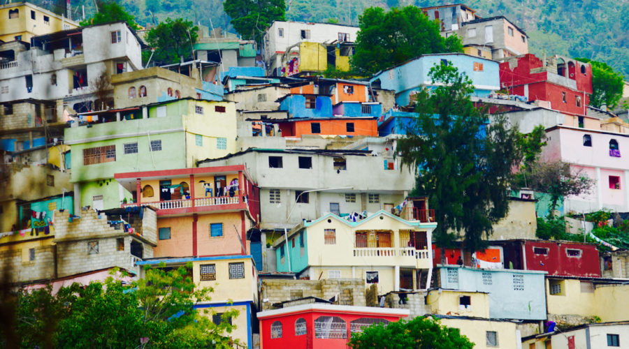 Neighbourhood on the outskirts of Port-au-Prince, Haiti.