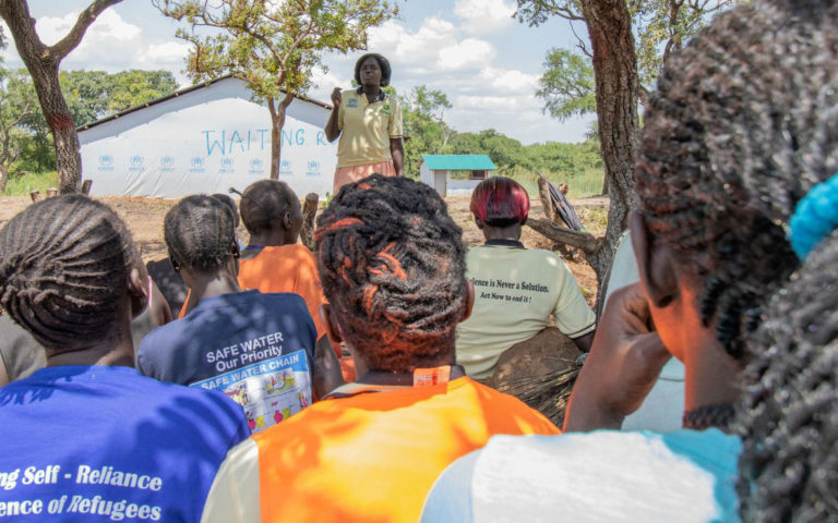 Refugee group in Uganda.