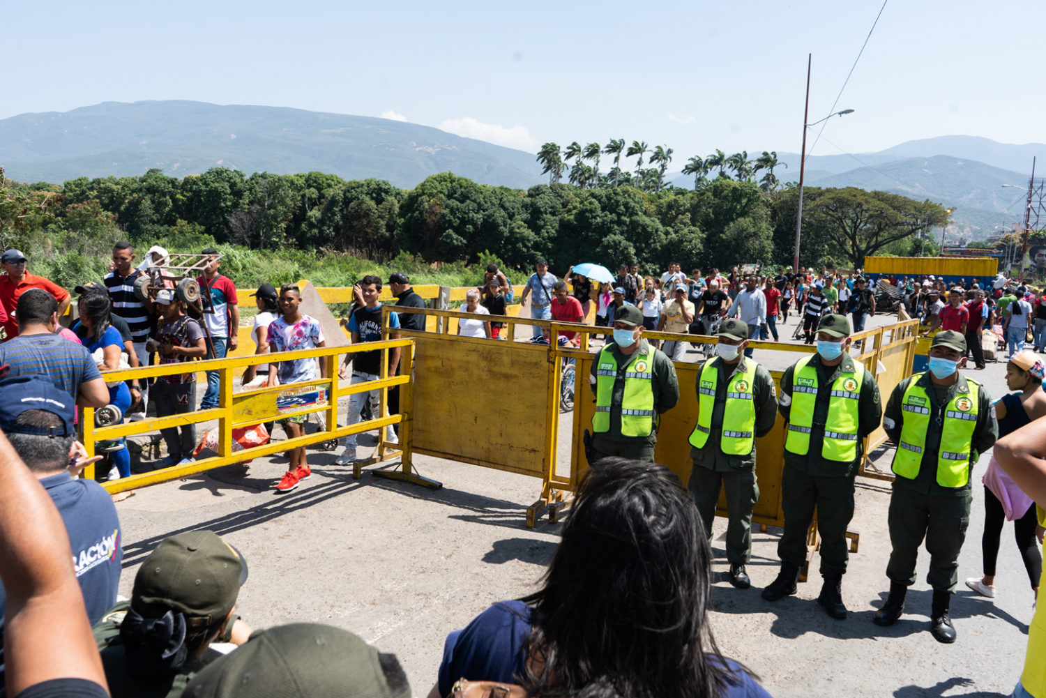 The Venezuela–Colombia border in Cúcuta, 2020.
